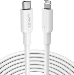 �y3.0m�z Anker PowerLine II USB-C & ���C�g�j���O�P�[�u�� MFi�F�� USB PD�Ή� �}���[�d iPhone 14 / 13 / 12 / SE(��3����) �e��Ή� (3.0m �z���C�g)