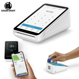 Squareターミナル 決済端末A-SKU-0609 クレジットカード・デビットカード・電子マネー・PayPay対応｜オールインワンキャッシュレス決済端末｜レシート発行機能付き スクエアターミナル