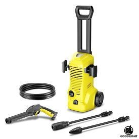 ケルヒャー 高圧洗浄機 K2 UPRIGHT｜家庭用 軽量モデル｜最大9MPa｜洗浄剤対応｜サイクロンジェットノズル＆圧力調整ノズル付き｜8m高圧ホース搭載　KARCHER Pressure Washer K2 UPRIGHT