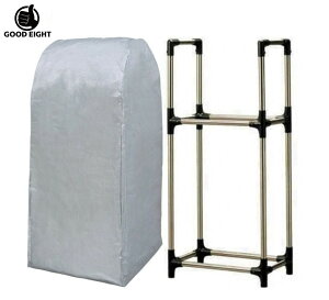 アイリスオーヤマ タイヤラック 4本 スリム 屋外 カバー付 18インチ 夏タイヤ 2段 収納 保管 タイヤ収納 交換 物置 カー用品 タイヤ保管 丈夫 倉庫 冬タイヤ スタッドレス 省スペース タイヤ交