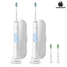 フィリップス SONICARE ソニッケアー 電動歯ブラシ プロテクトクリーン 2本セット ＋替ブラシ2本付 HX6403/71 Sonicare protect オーラルケア ハミガキ 【ポイント消化】