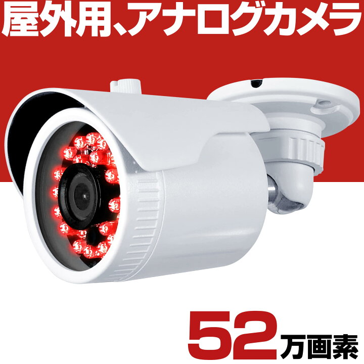 アナログ屋外用ハイエンド防犯カメラ(赤外投光器付) くま