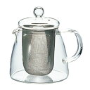ハリオ　リーフティーポット・ピュアCHEN-36T〇耐熱ポット カゴ網付 360ml 急須 ティーポット ポット アイスティー ホ…