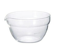 ハリオ　耐熱ガラス製片口ボウル200KB-20-BK〇耐熱 ガラス 電子レンジ 熱湯 食洗機 OK 日本製 HARIO【包…