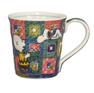 スヌーピー 九谷焼 マグ 石畳SN363-11〇ギフト 贈り物 かわいい オシャレ 日本製 おしゃれ プレゼント 結婚祝い 誕生日 日本製 マグ マグカップ 御祝 内祝 山加商店 YAMAKA SNOOPY