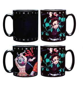 鬼滅の刃 きめつのやいば マグカップ 感温チェンジマグ 四人 炭治郎 ねずこ 善逸 伊之助 073193 マグ