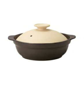 土鍋 IH対応 軽量 1〜2人用 カール 6.5号 ベージュ Karl KAL0208BE ミヤザキ食器 直火対応 電子レンジ対応 軽い おしゃれ シンプル