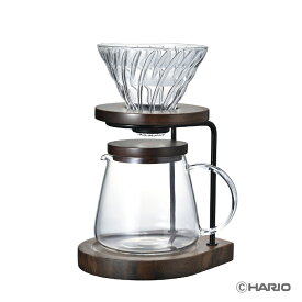 ハリオ　ドリップスタンドセット ウォールナット　WDS-1006-WN HARIO