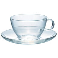 【エントリーでポイント7倍】ハリオ　耐熱ティーカップ＆ソーサー　TCSN-1T　230ml シンプル おしゃれ 耐…