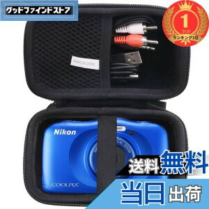 yzyyVLO1ʊlzNikon fW^J COOLPIX W150/W300/A100/A10 pی[P[X -waiyu JP (Storage case, Black)