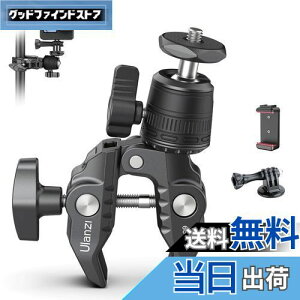 �y���������zUlanzi �X�[�p�[�N�����v 360°�_�� �J�����}�E���g 1/4�l�W �J�����z���_�[ Gopro�p �ɂݖh�~ �I�o�T�~�N�����v ���j�^�[�T�|�[�g/�t�����j�^�[/�A�N�V�����J����/��჌�t/���]��