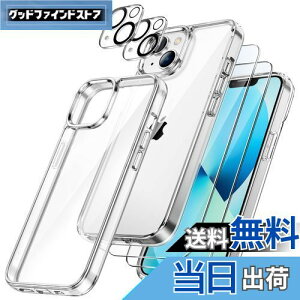 yzJEDirect 5 in 1 iPhone 13 P[X (6.1C`p) tی 2tB+2JYtBt ΂݂Ȃ Sʕی KXtB ϏՌJo[ (NA)