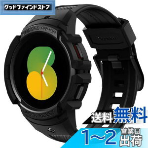 yzSpigen Galaxy Watch 5 oh 44mm ̌^ P[X Galaxy Watch 4 Ή Jo[ ϏՌ PC TPU d\ X|[coh  Ռ z ϋv h~ MbhEA[}[Ev ACS03830 (ub