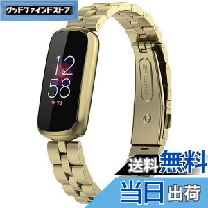 �y���������z�Ή�Fitbit Luxe/Luxe Special Edition �o���h �X�e�����X �t�B�b�g�r�b�g Luxe �o���h �ϋv�� �K�тɂ��� Fitbit Luxe Special Edition �����x���g ���߉\ �r�W�l�X�� �j���ʗp�i�S�[���h�j