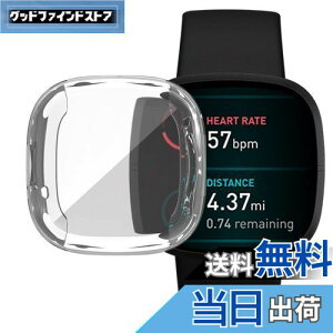 yzFitbit Versa 3 P[X Fitbit Sense \tgP[XyELMKzSʕی ϏՌ ߗ _炩 EȒP TPU EIb` یP[X ^ Jo[ tBbgrbg Versa3 / Sense op[ Ή