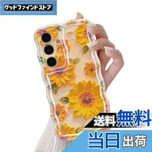 【送料無料】QLTYPRI Galaxy S24 ケース ギャラクシーS24 ケース SC-52E SCG26 TPU カバー ウェーブ おしゃれ 韓国 可愛い 花柄 薄型 軽量 耐衝撃 スマホケース ワイヤレス充電対応 ストラップホール付