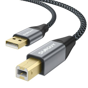 yzSUNGUY v^[USBP[u 1.5M ^CvAIX-^CvBIX USB2.0P[u bLRlN^ p\R v^[ڑP[u v^[P[u Epson Canon Brother HP t@bNX