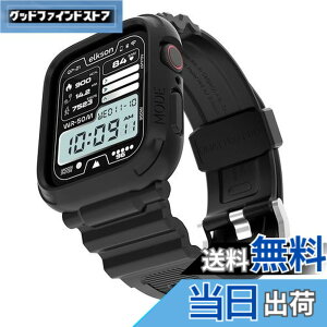 �y���������zelkson �A�b�v���E�H�b�`�o���h Apple Watch 41mm 40mm �o���p�[�P�[�X�t�� ���ȃ����Y�o���h Apple Watch SE iWatch Series 9 8 7 6 5 4�p, Quattro Pro Series �X�|�[�c�~���^���[�ی�P�[�X �v���e�N