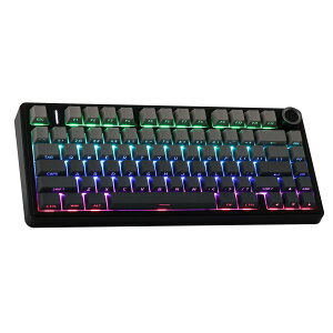 yzEPOMAKER x Aula F75 Q[~OL[{[h KXPbg JjJL[{[h 5wpbhmut 75% CX zbgXbpu Bluetooth/2.4GHz/USB-C RGB ZKF؎擾 (Black Gradient, 