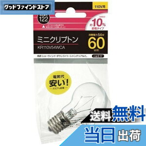 �y���������z���Ń��C�e�b�N �~�j�N���v�g���d�� 60W KR110V54WCA