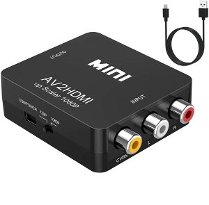yzSUGURE RCA to HDMI ϊRo[^[ AV to HDMI R|Wbg 1080P o͉ USBd erVHS VCR DVDȂǂ̌݊ hdmiT|[g鋌erlbg[NZbggbv{bNX Xbox