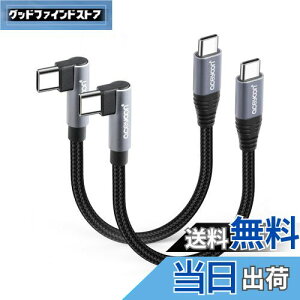 yzaceyoon USB C P[u Z 10cm Type-C L 2{ ő100W }[d ^CvC PL^ 10Z` 480Mbps f[^ CtoC P[u 90x  IX-IX 0.1M for iPhone16 15 V[Y for Galaxy ȂǂU