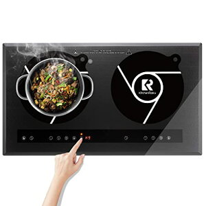 【送料無料】KR KITCHENRAKU ihマット ihクッキングヒーターマット 滑り止め ストーブ傷防止保護 焼け焦げ防止 電磁調理器用 シリコンマット 断熱パッド 水洗い可 汚れ防止 (ブラック, 28cm)
