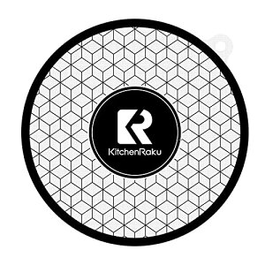 【送料無料】KR KITCHENRAKU ihマット ihクッキングヒーターマット ストーブ傷防止保護 焼け焦げ防止 電磁調理器用 滑り止めマット 断熱パッド 水洗い可 汚れ防止 (ホワイト, 28cm-1枚入)