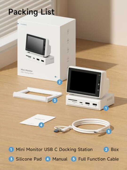 楽天市場】【送料無料】Hagibis IPSミニモニター 3.5インチ USB-C ハブ 