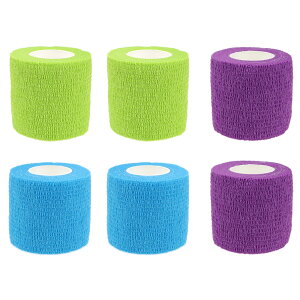 【送料無料】DFsucces 包帯 自己粘着包帯 弾性 テーピングテープ スポーツテープ 不織布凝集 伸縮性 通気性 敏感肌に適しています 多機能 家庭用
