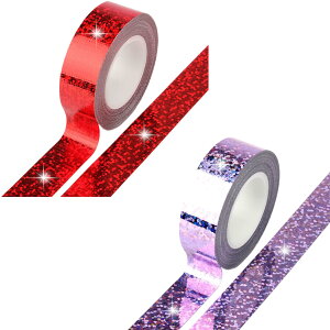 �y���������zDELUXEFOX �z���O�����e�[�v 2�F�Z�b�g �L���L���e�[�v �O���b�^�[�e�[�v �L���L�� �f�R���[�V���� ���b�s���O �V�[�� ��15mm*��5m/�� diy�e�[�v �f�R���[�V���� ����p �v���[���g