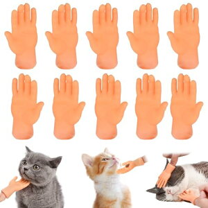 【送料無料】PAVIKE 小さい手 猫 手 玩具 猫 指 10個入り 指サック 手 手の形 指人形 手 猫の手 猫おもちゃ人気ランキング 手の指サック ネコ 指サック おもちゃ 猫用ミニハンド