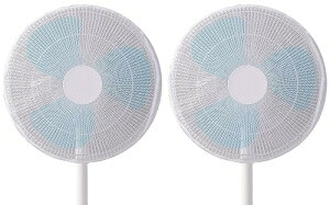 【送料無料】LeTradeJP 扇風機カバー 扇風機安全カ「2枚セット 直径40-45cm 」 ク ファンカバー 汎用 セーフティネット 家庭用 業務用 子供 指はさみ防止 (扇葉経40~45cm 2枚) (ホワイト×2個) [並行輸