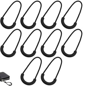 【送料無料】LeTradeJP ジッパータブ簡単開閉 取り付 10個入り ジッパープル ファスナー 交換用 修理 延長 部品 チャック アクセサリー ファスナーパーツ 取り付け簡単 引っ張りやすい カバン/