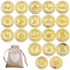 【送料無料】BTtime 歯の妖精コイント 褒美金貨記念コイン 歯と交換するコイン 遊び道具 収納袋付き 乳歯生え変わり期 乳歯生え変わり記念