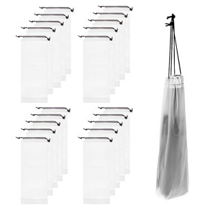 【送料無料】TVETE 傘ケース 傘収納バッグ 傘袋 ビニール 【20個入り】傘カバー 折りたたみ傘用 巾着型アンブレラバッグ 半透明 防水 厚みを増す 掛けやすい 持ち運び便利 再利用可能 傘の収
