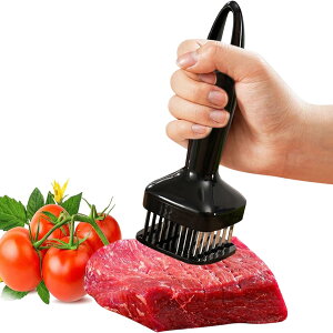 【送料無料】SensaBliss 肉筋切り器 ミートテンダライザー 肉叩き 肉たたき 24本刃 ステンレス鋼製 お肉が柔らかくなる 肉刺し器 筋切り ミートプレス キッチン便利グッズ ビーフ/チキン/ポー