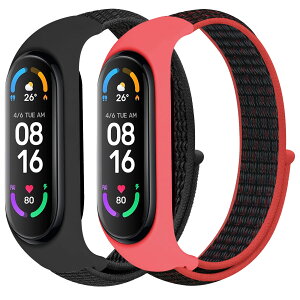 �y���������zJMIO�X�g���b�v��Xiaomi Mi band7/6/5/4/3�݊���������A�_�炩���A���K�ŁA�ʋC��������A�����𒲐��ł��閳�i�K�̃i�C�������[�v�����p�X�g���b�v�ł�