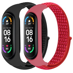 �y���������zJMIO�X�g���b�v��Xiaomi Mi band7/6/5/4/3�݊���������A�_�炩���A���K�ŁA�ʋC��������A�����𒲐��ł��閳�i�K�̃i�C�������[�v�����p�X�g���b�v�ł�
