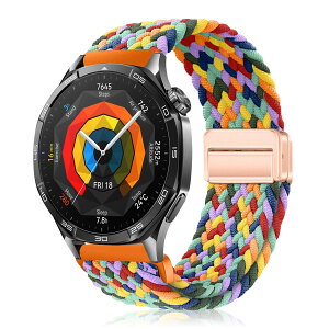 �y���������z[YealRed] �o���h 22mm For Huawei Watch GT6 Pro/GT6/GT5 Pro/GT5/GT4/GT3(46mm) �����p�X�g���b�v �e���i�C������ �ւ��x���g �ґg�X�g���b�v ���C�o�b�N�� ���� �x���g �}�O�l�b�g�o���h�t�@�[�E
