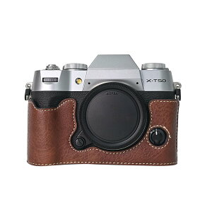 �y���������zVOVMOEYA X-T50 �~���[���X���J�����p�n�[�t�P�[�X�AXT50��p�{�f�B�J�o�[�A1/4�l�W���t���A�o�b�e���[�E�������[�J�[�h�����\�APU���U�[��