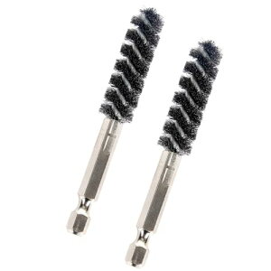 【送料無料】ESJNNK ゴルフクラブ ブラシ 2個セット 六角棒 リシャフト用 ホーゼルクリーナー 多機能 サビ取り毛 電動ドリルクリーニングツール ワイヤーブラシ フィッティング 耐久性 研磨