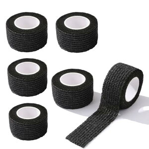 【送料無料】【LUYING】自着性 伸縮包帯 テープ 5cm x 4.5 m 弾性包帯 柔軟な 通気性 弾性 圧縮 多機能 家庭用 不織布凝集 アスレチックテープ エラスチックバンデージ テーピング 手で切れる( 6