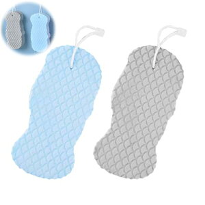 【送料無料】PAVIKEボディスポンジ【2個入り】垢すりスポンジ シャワースポンジ 入浴洗浄用品、繰り返し使用可能、角質除去、毛穴洗浄、大人の子供と女性に適用