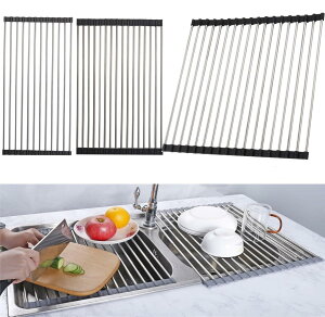 【送料無料】UNIQOCK 水切りラック 3点セット(24*37CM、30*37CM、37*37CM)シンク上 折りたたみ 折り畳み水切り 食器水切り 食器置き コンパクト 省スペース シリコン 錆びない 抗菌