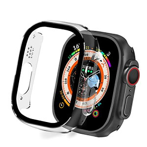 【送料無料】【2024改良モデル】CABOBE 対応 アップルウォッチ カバー 49mm アップルウォッチウルトラ3/2/1 ケース Apple Watch Ultra3/2/1 ケース 対応 Apple Watch カバー ガラスフィルム 一体型 PC素材 耐