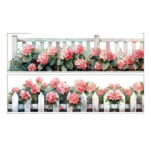 【送料無料】EZ PEACH マスキングテープ 可愛い 美し 女の子 手帳 DIY 和紙 透明PET テープ 広幅 DIY おしゃれ マステ シール 紅葉 紫陽花 バラ 花の海との出会い 50mm幅×2 m巻