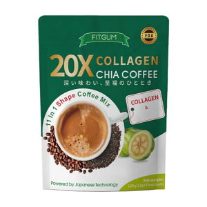 yzFitgum Collagen Chia Coffee `AV[hCX^gR[q[ 12g×10܁bHԐHT|[gɁbXbLEŊȒPb֗Ȍ^Cv (A-10{)