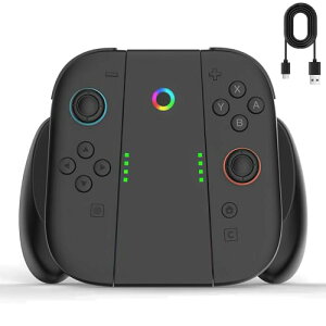 yzSwitch 2 Joy-Con 2 [dObvy2025Voz2䓯}[dΉ vCȂ狋d\ RGBCg [dCWP[^[ z USB Type-CP[ut y ȒP gѕ֗ 