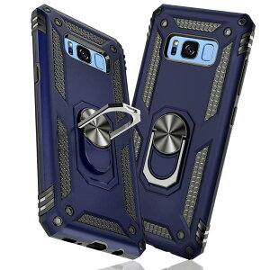 �y���������zTMUJWS Samsung Galaxy S8 �P�[�X �����O �ϏՌ� �Ռ��z�� ���h�~ �S�ʕی� �J�����ی� �X�^���h�t�� TPU+PC�o���p�[ �w��h�~�΍� ��d�\�� 360�x��] �h�o �ԍڃz���_�[�Ή� ���ϖh�~ ��
